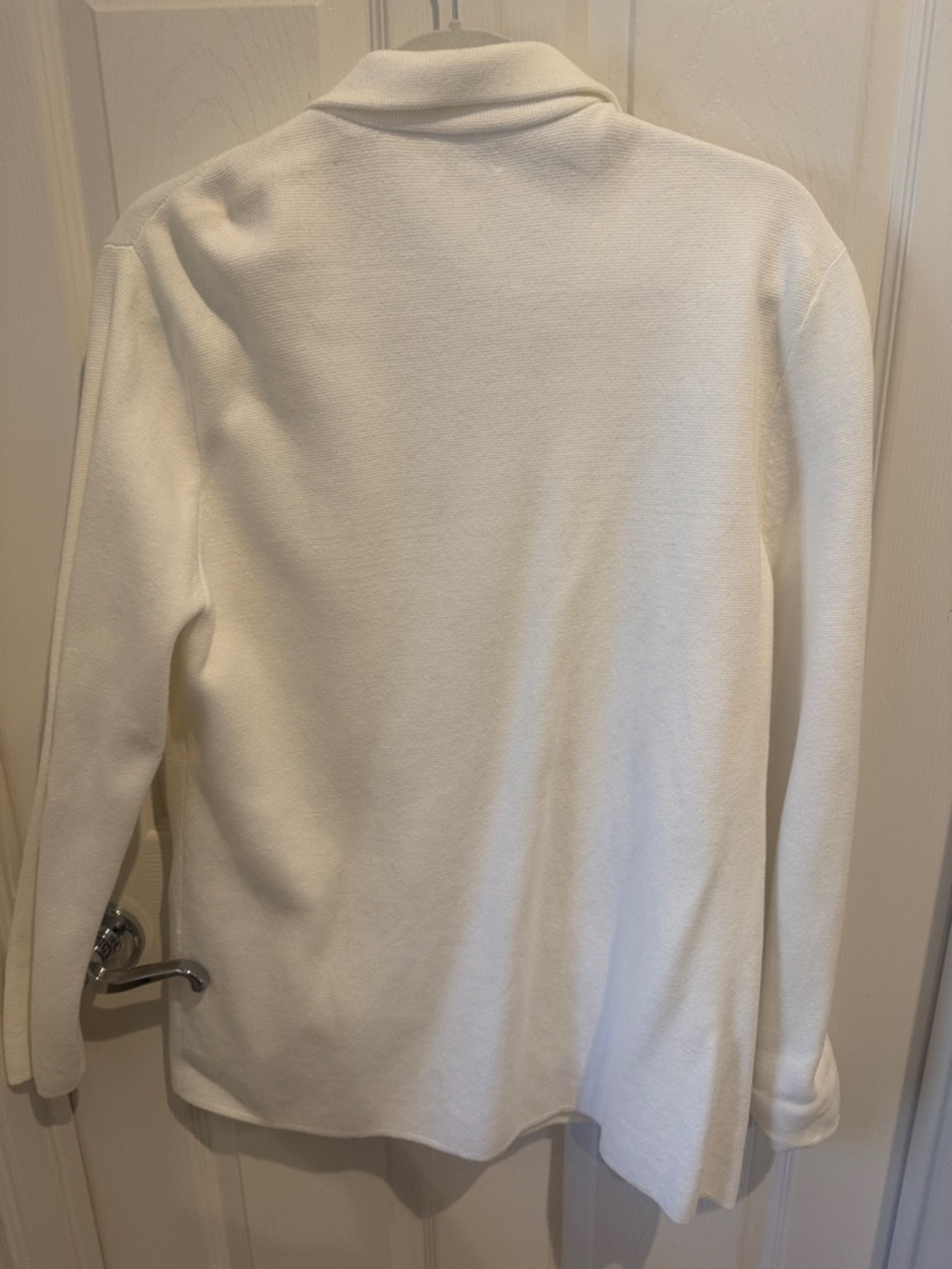 J. Crew Factory Women's Off-White Knit Blazer - XL - Picture 3 of 4